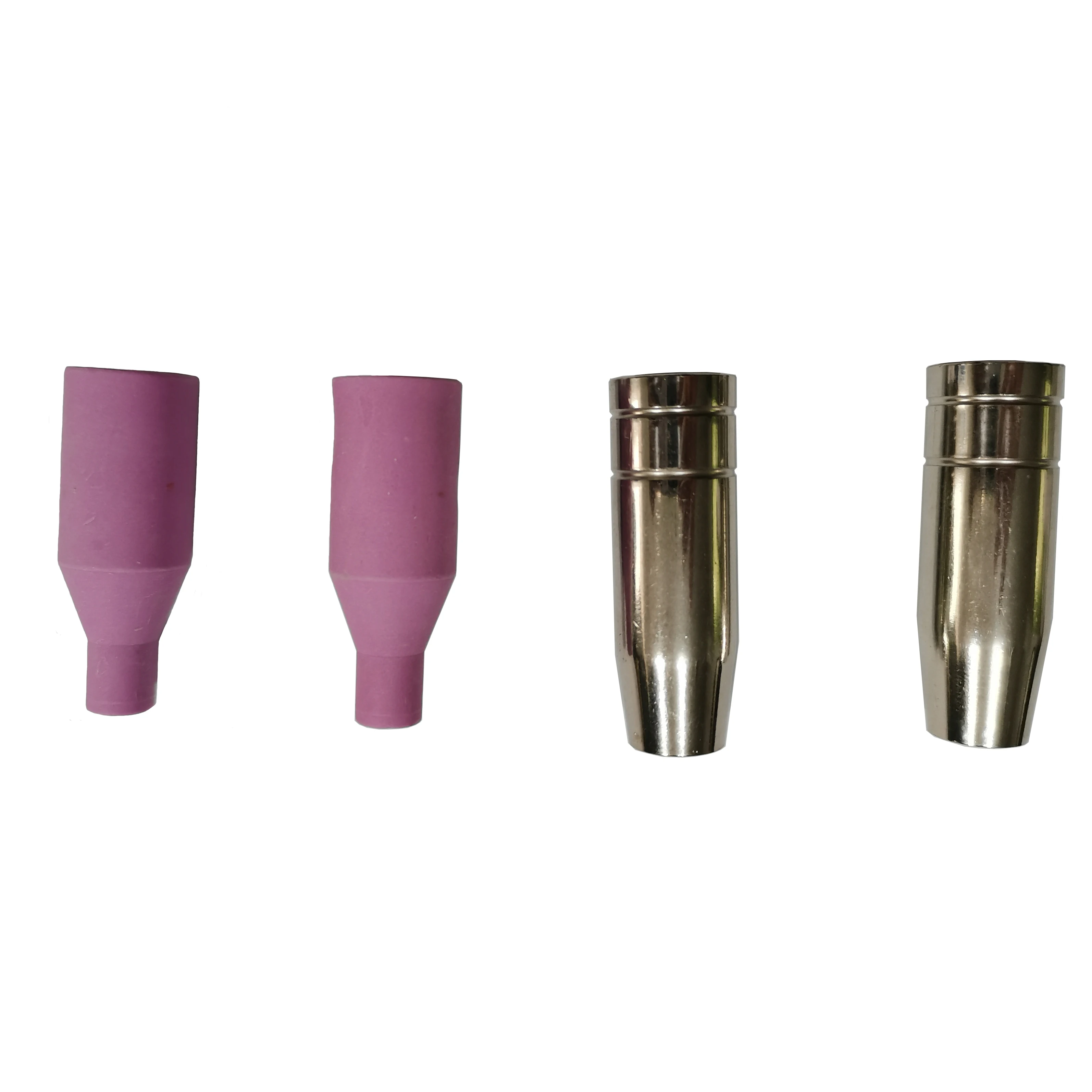 

4PCS Mig Weld Nozzle Copper And Ceramic Forv15AK Gas Cooled CO2 / AR Shielded Welding Torch