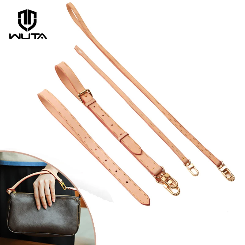 WUTA Vachetta Leather Bag Strap Cowhide Genuine Leather Brand Luxury Replacement Adjustable Shoulder Straps for Louis Vuitton