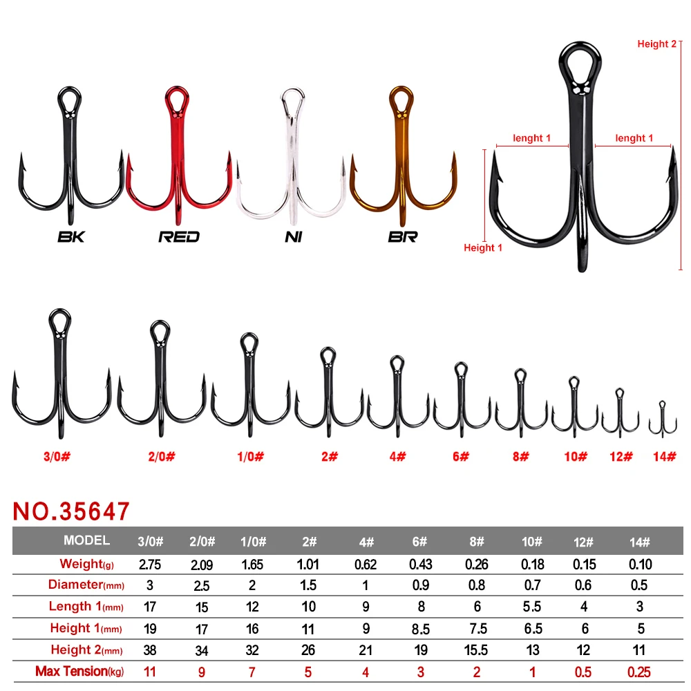 PRO BEROS Lưỡi Câu 50 Cái/lốc 2/4/6/8/10/12/14 # Carbon Cao Cấp 3 Thép Móc Câu Cá Đen/Nâu/Trắng Lưỡi