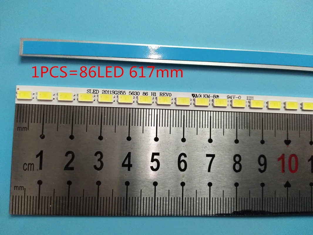 

6 pcs Lâmpada LED Backlight tira leds 86 TRENÓ 2011SGS55 5630 86 H1 REV0 LJ64-03045A Para Samsung LTA550HJ12 LTA550HQ14 L55E5200