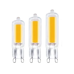 Super Bright 6W 9W 12W 15W G9 COB LED Lamp Bulb AC 220V Glass Light Candle Lights Replace 30W 40W 50W Halogen for Chandelier