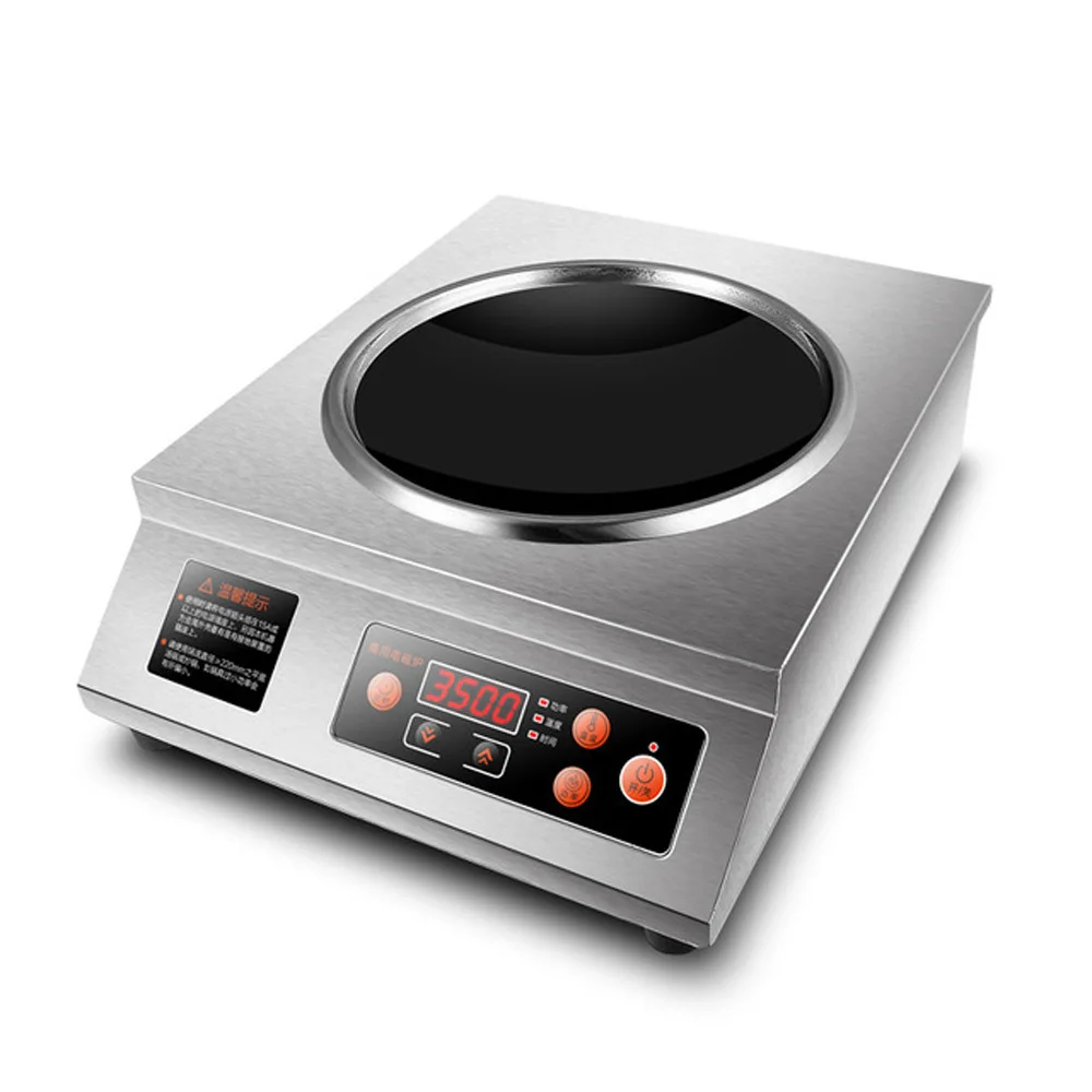 

Commercial 3500W Induction Cooker Household Stainless Steel Induction Cooking Stove Kitchen Cooking Machine