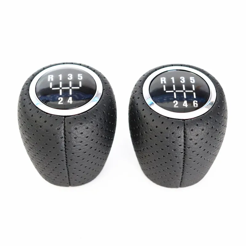 Hole Leather 56 Speed MT Gear Shift Knob for Chevrolet Chevy Cruze 08-2012 Gearshift Manual Car Shifter Lever Stick Arm Pen Ball