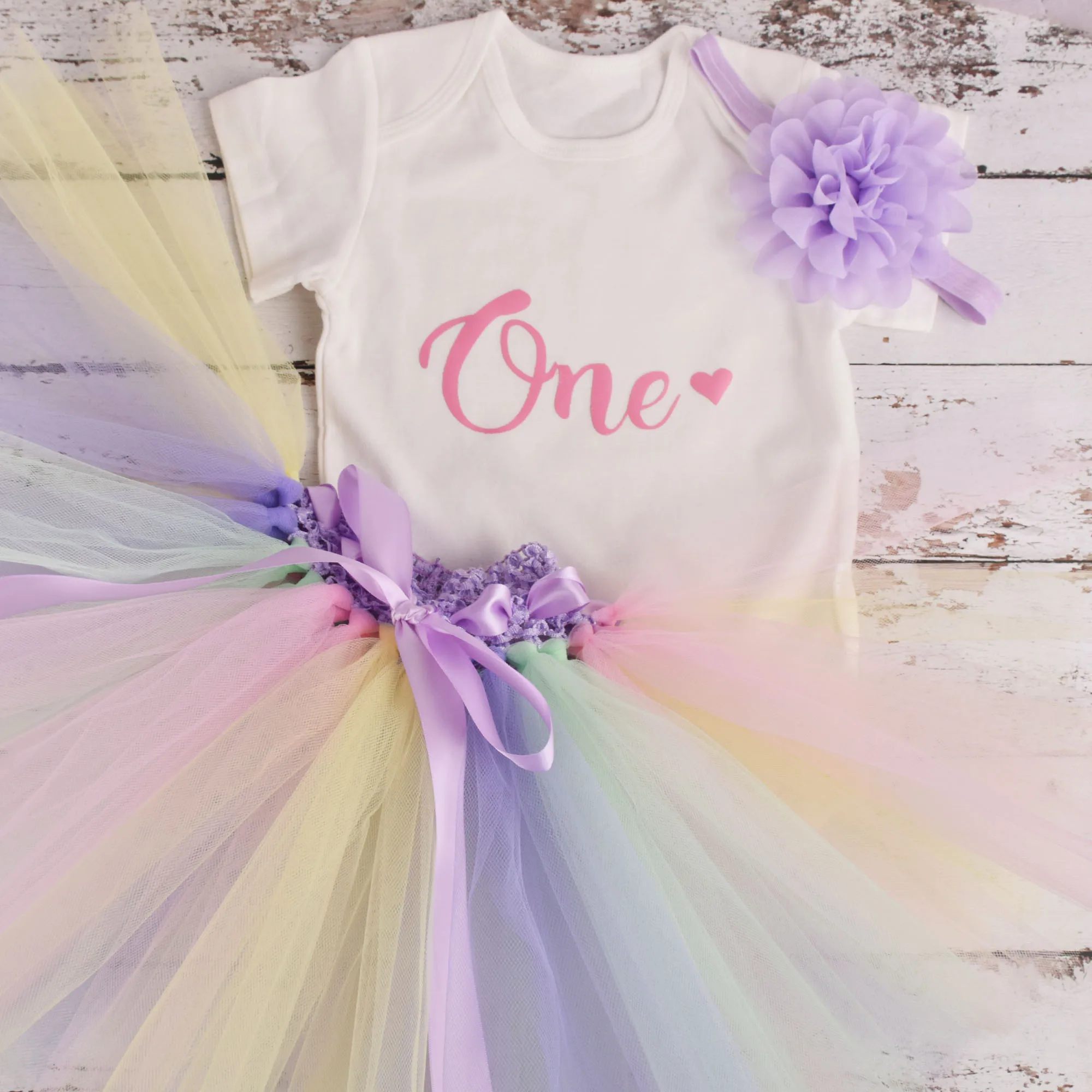 

Baby Girl 1st Birthday Tutu outfit Rainbow Tutus Girls Birthday Party costume Toddler Photo Props Cake Smash 3 colors option