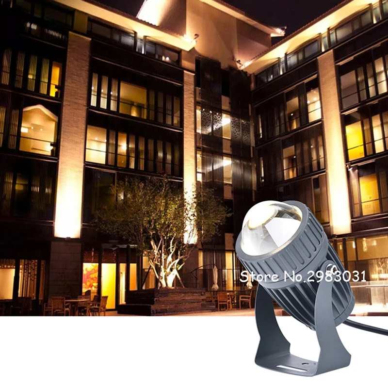 LED Lawn Light 3W 10W Wall Washer Waterproof Floodlights Narrow Beam Spot Lamp Outdoor Landscape Lighting AC100-240V DC12V