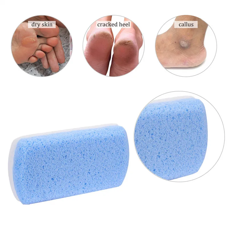 Double Sided Pumice Stone Callus Remover Pedicure Stone Pedicure Tools Foot File Glass Pumice Stone for Feet