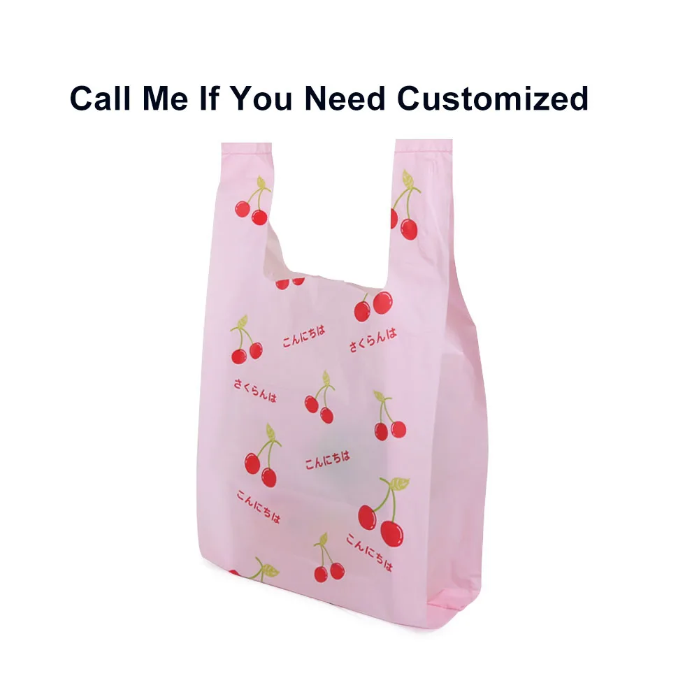 

Factory Direct Sale 10Pcs/Lot Plastic Shopping Bag Supermarket Retail Pouch White Transparent Food Grade Can Be Customized Logo