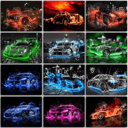 Kit pittura diamante 5D vernice decorazioni per la casa Cartoon Sports car Lamborghini Ferrari Full Square & Round ricamo mosaico punto croce