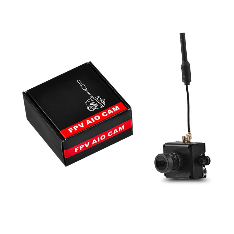 Mikrokamera RC FPV AIO 5.8G 25MW 40CH 800TVL nadajnik LST-S2 + kamera FPV z częściami OSD do dronów wyścigowych