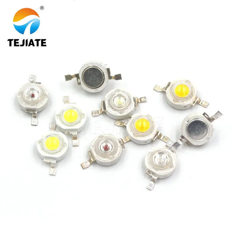 10Pcs/lot Real CREE 1W 3W High Power LED Lamp Beads 2.2V-3.6V SMD Chip LED Diodes Bulb White / Warm White / Red / Green / Blue