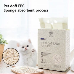 6L Natural Tofu Cat Litters Biodegradable Fast Clumping Natural Green Tea Fresh Tofu Corn Cat Litter Well