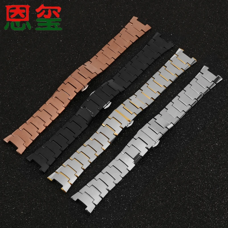 

Stainless steel watch 14*7mm 22*11mm band black silver bracelet Suitable for RD6020 RD6027 men's and women's watch chain