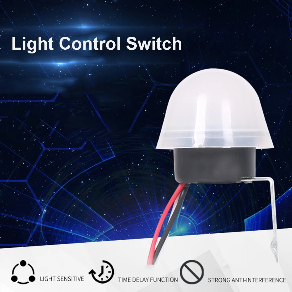 AS-20 AC/DC 12V AC 220V 10A impermeabile sensibile Auto Photo Switch On/Off fotocellula Street LED Light Switch Sensor Switch Tool