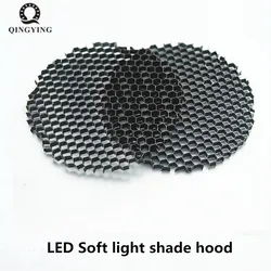 10 pz/lotto LED luce soffusa cappuccio downlight faretto tondo a nido d'ape copertura in rete nero antiriflesso anti-abbagliante alluminio leggero