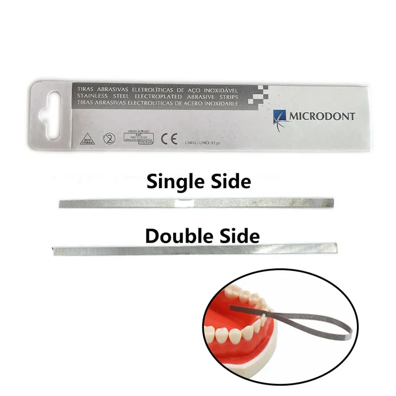 

Dental Metal Polishing Strips Molar Sticks Double Side or Single Side of Alumina-Plated Sanding Surface Dentist Tools