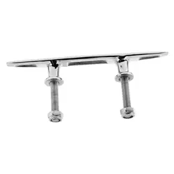 ISURE MARINE 1Pcs Boat 316 Stainless Steel 6/8 ''Polished Stud Mount Cleats