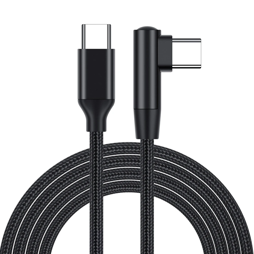 0.25m/0.5m/1m/2m 90 Degrees Type C to USB C Cable For iPhone 15 Samsung Huawei Xiaomi Macbook Quick Charger Cord PD Type-c Cable