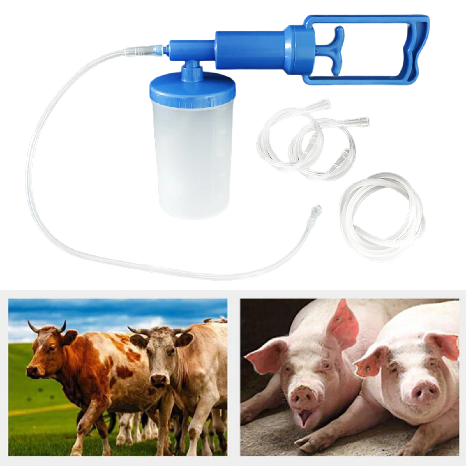 500ml Veterinary Uterine Cleaner Animal Uterus Irrigator Washing Device For Pig Cow Sheep Animal Eqipment