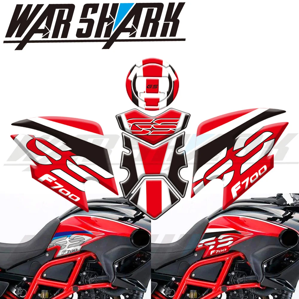 New Pattern Motorcycle Sticker Gel Protector Fuel Tank Anti-Scratch FOR BMW F700GS F700 GS Adventure