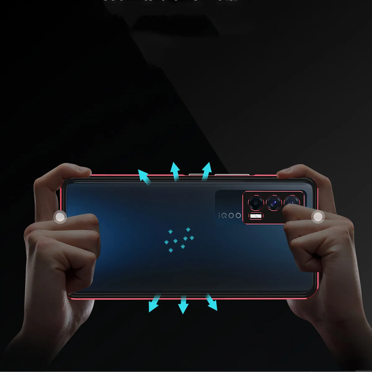 For Vivo iQOO Neo5 Aluminum metal bumper Frame Slim Cover case+carmera Protector SIMPLY Phone case