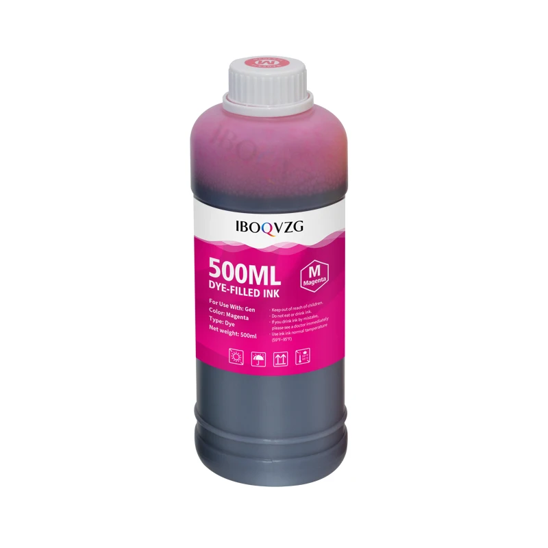 IBOQVZG 500ML Printer Ink Refill Ink Kit For Epson For Canon For HP For Brother Printer CISS Ink and Refillable Printers Dye Ink