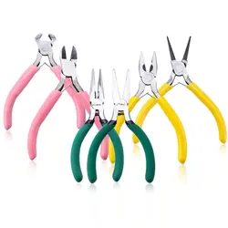 Jewelry Making Pliers Tools with Needle Nose Pliers/Chain Nose Pliers/ Round Nose Pliers and Wire Cutter for Jewelry Repair