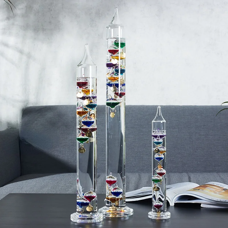 GY Creative Home Decoration Galileo Colorful Ball Thermometer Office Bedroom Decoration Birthday Gift