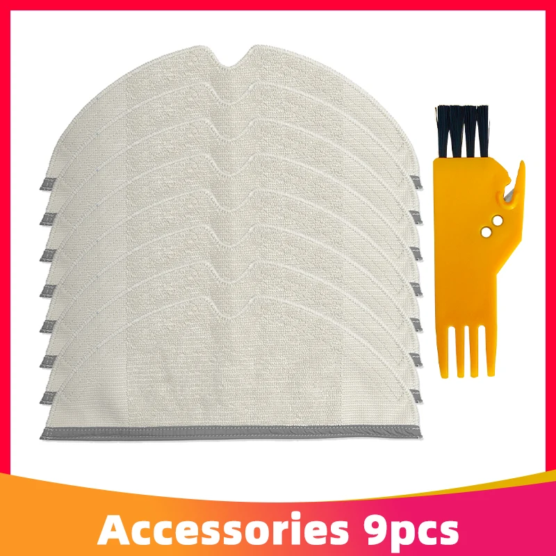 Paño de fregona lavable + cepillo de limpieza de repuesto para Xiaomi Mi Robot 1, 2, 1S, aspiradora Roborock S4, S5, S6, S50, S60