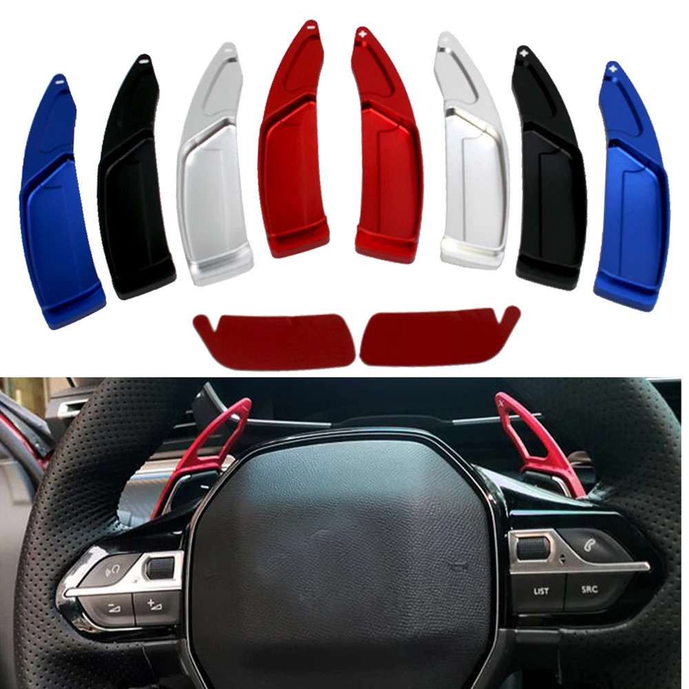 Car Interior Steering Wheel Paddle Shifters extension for Peugeot 3008 5008 /3008 GT 5008 GT 2019 2020 Car Styling Accessories