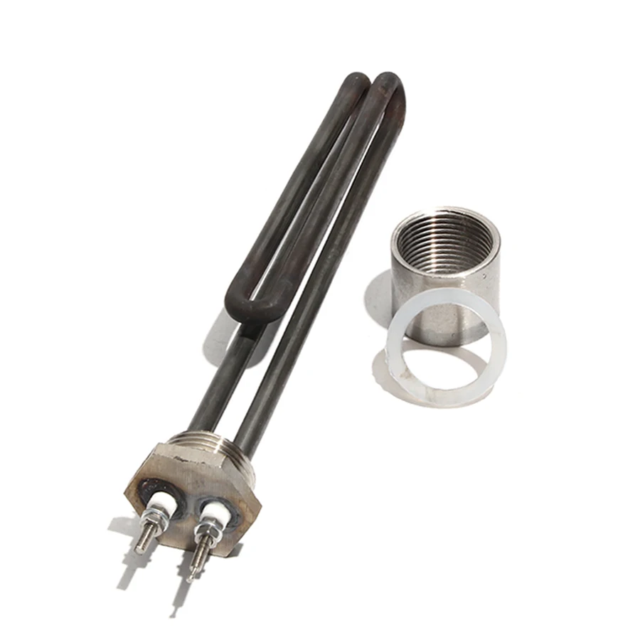 1 Inch BSP/DN25 Thread 304SS Heating Element with Green Oil Handling 1KW/2KW/3KW/4KW Solar Water Heating Element with Nut/Thread