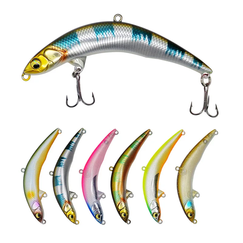 Angelköder, gebogener, sterbender Fisch, hängende Bleistiftköder, 6 g, Topwater, künstliche Elritze, harter Köder, 1 Stück, Ausverkauf – Detail 1