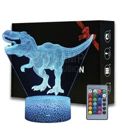 Tyrannosaurus Night Light Tyrannosaurus Dinosaur Desk Lamp Kids Bedside Lighting For Home Room Decor Dropshipping Stuff