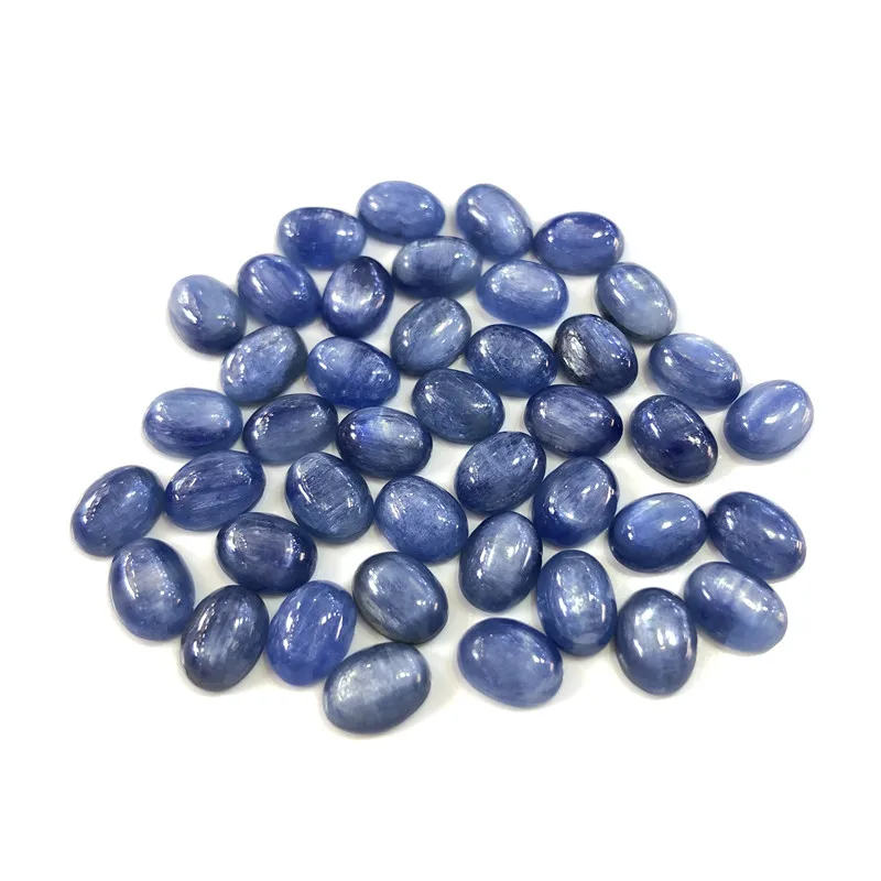 Wholesale Natural Kyanite Cabochon 6x8mm Oval Gemstone CABS Loose Precious For Fashion Jewelry Stone