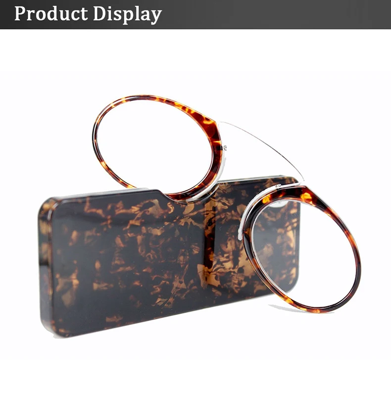 Sighttoo Nase Ruhen Lesebrille Männer Leser Brille Pince-Nez Brillen Mit Fall Rezept TR90 Brillen – Detail 7