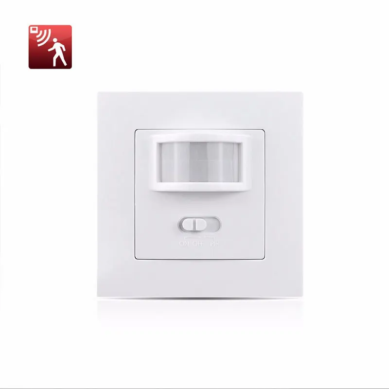 Human Body Infrared Induction Switch 220-240V/AC Home Lighting Switch Auto on / Off Pyrolysis Sensor Wall Embedded Panel Sensor