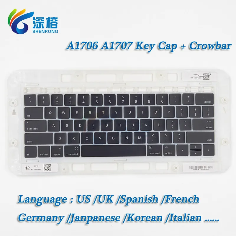 A1706 A1707 Keyboard Keys KeyCap For Macbook Pro Retina Laptop Key Cap 2016 2017 Year