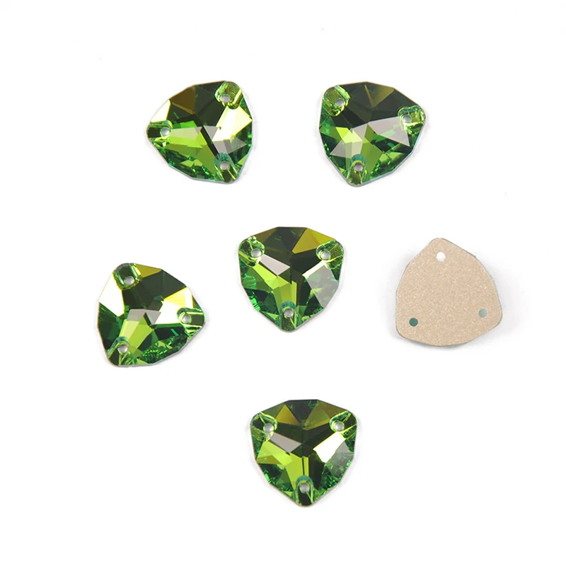 YANRUO 3272 Fat Triangle Alle Farben Aufnähsteine Glas Kristall Strasssteine AAAAAA Qualität Nähsteine für Kleidung, Kleider, Schuhe – Detail 15