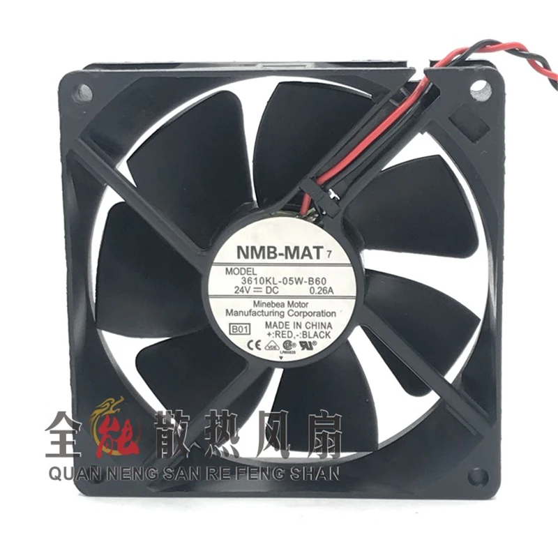 

New original NMB 9025 24V 0.26A 3610KL-05W-B60 9cm large air volume inverter industrial control machine cooling fan