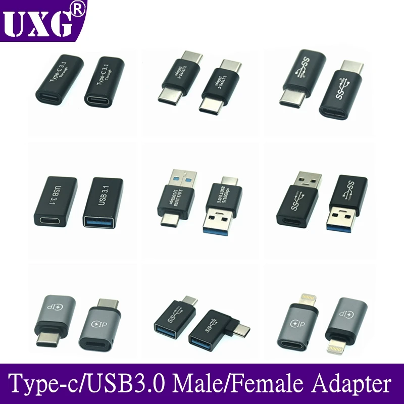 

Адаптер OTG USB C-Type C (папа) на USB 3,0 (мама)