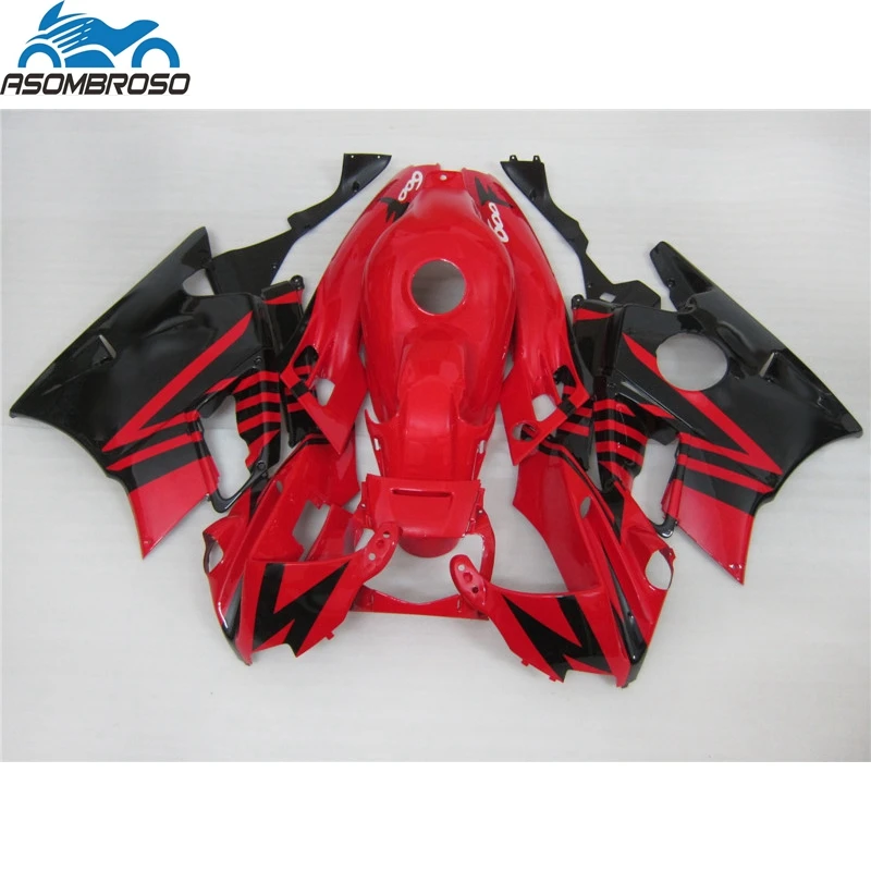 

High quality motorcycle HONDA CBR 600 F2 fairing kit 1991 1992 1993 1994 red black plastic racing CBR600 fairings MF10