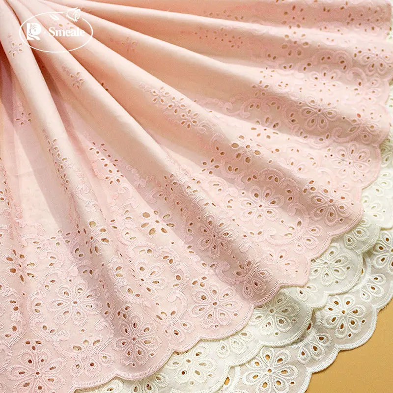 Cotton Lace Fabric for Home Furnishing, Soft Bed Accessories, Doll Skirt, Decorative Fabric, 43cm Width, RS3000