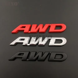 3D V6 AWD Car Metal Alloy Trunk Fender Adhensive Badge Body Tailgate Displaceme Emblem For Toyota Highlander V6