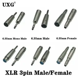 Microphone Transform XLR TRS Male To Male Female Adapter XLR 3pin To 1/4