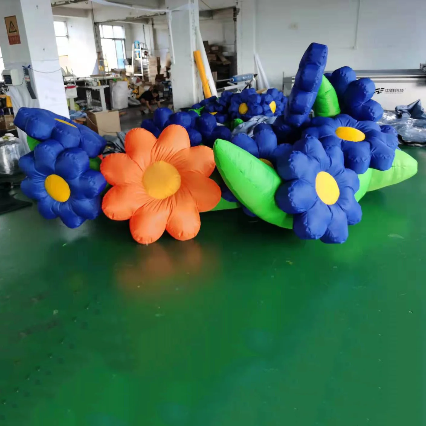 outdoor giant advertising Inflatable Flower Chain for Decoration Inflatable daisy Flower For shopping mall Stage Decoration