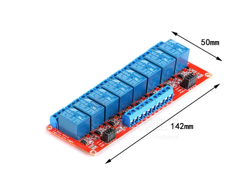 1/2/4/8-Kanal-Relaismodul 5V 12V 24V High- und Low-Level-Trigger-Relaissteuerung mit Optokoppler-Relaisausgang DC5V 12V 24V – Detail 3