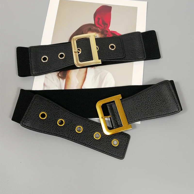 Wide Elastic Corset Belts For Women High Quality Luxury Big Stretch Cummerbunds Female Waist Dress Sweater Waistband Easy