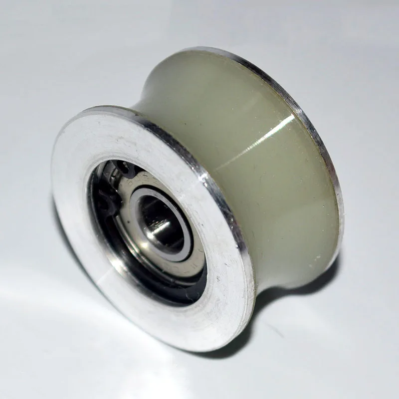 Automatic Glass Door Muted Wheel Sliding Polyurethane Nylon Pulley Spreader Sensors Hanging Fitting Roller Track Hardware Part