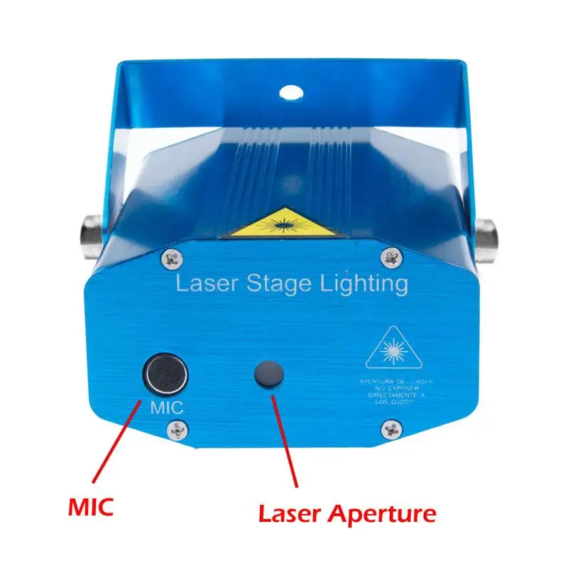 Mini Portable Remote Red Green Meteor Shower Projector Laser Light DJ Home Xmas Party Holiday Show LED Stage Lighting