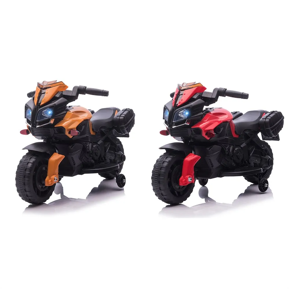 Homcom Electric Motorcycle for Children +18 Months 6V with Headlights Horn 2 Balance Wheels Max Speed. Of 3 Km/H 88.5X42.5X49Cm