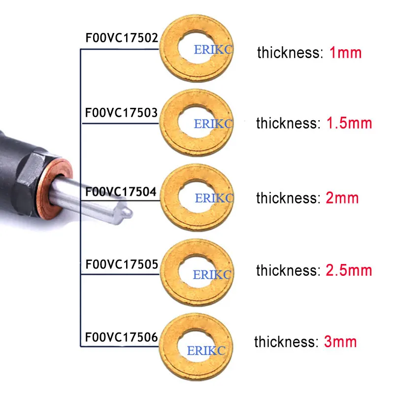 F00RJ01453 0F00VC17502  for BOSCH / Siemens NOZZLE COPPER washer F 00V C17 503 / F 00V C17 504 /F 00V C17 505  10 pcs/ lot